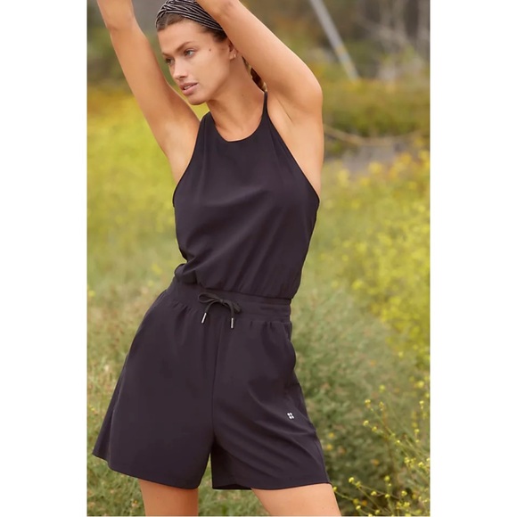 Sweaty Betty Pants - Sweaty Betty Stretch Ultra-Lightweight Explorer Romper In Black NWT